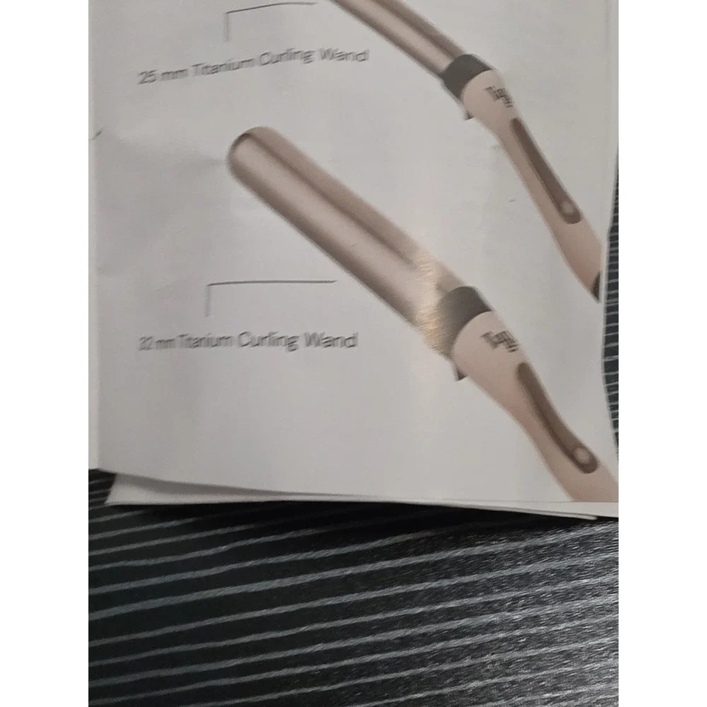 L'ange Le Curl 32mm Titanium Curling Wand Blush 1.25" Barrel No Box EUC HT0266 - Picture 4 of 5